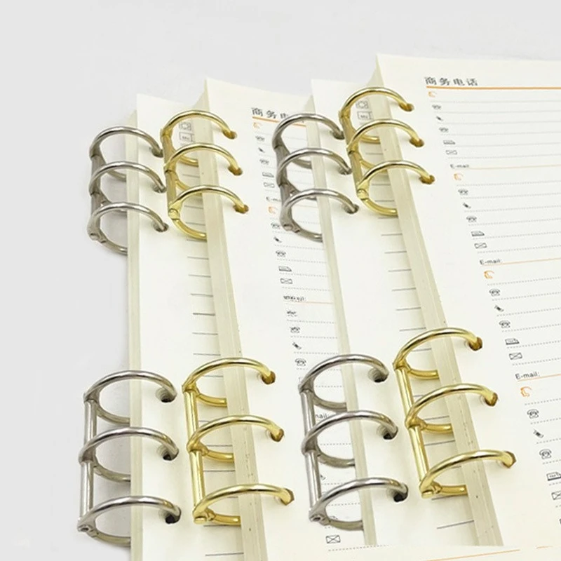 

2pcs/set Metal Binder Rings Loose Leaf Binding Ring Photo Album Notebook Binder Ring Stationery Supply Paper Binding Rings