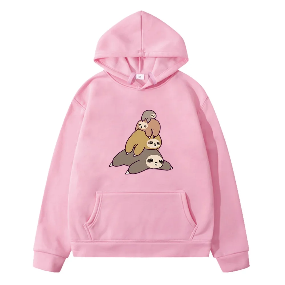 Sloth Cartoon Clothing Funny Graphic Hoodies Boy/Girls Pullovers Sweatshirts Men Women Casual Autumn/Winter Streetwear Hooded