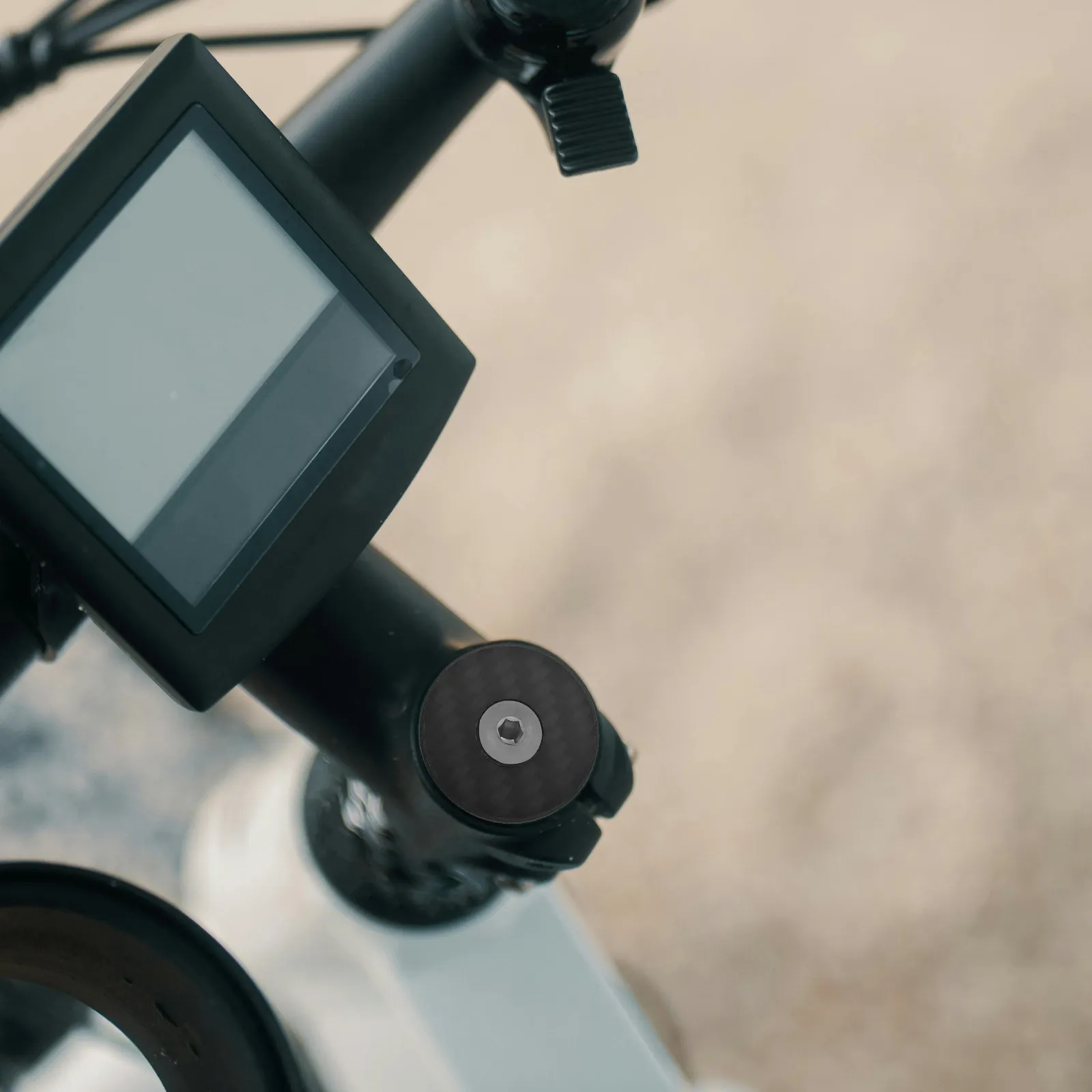 

1Set Carbon Fiber Bike Stem Cap Headset Top Covers Cycling Protector Road Mountain Mountain Bike Stem Spacer Replacement