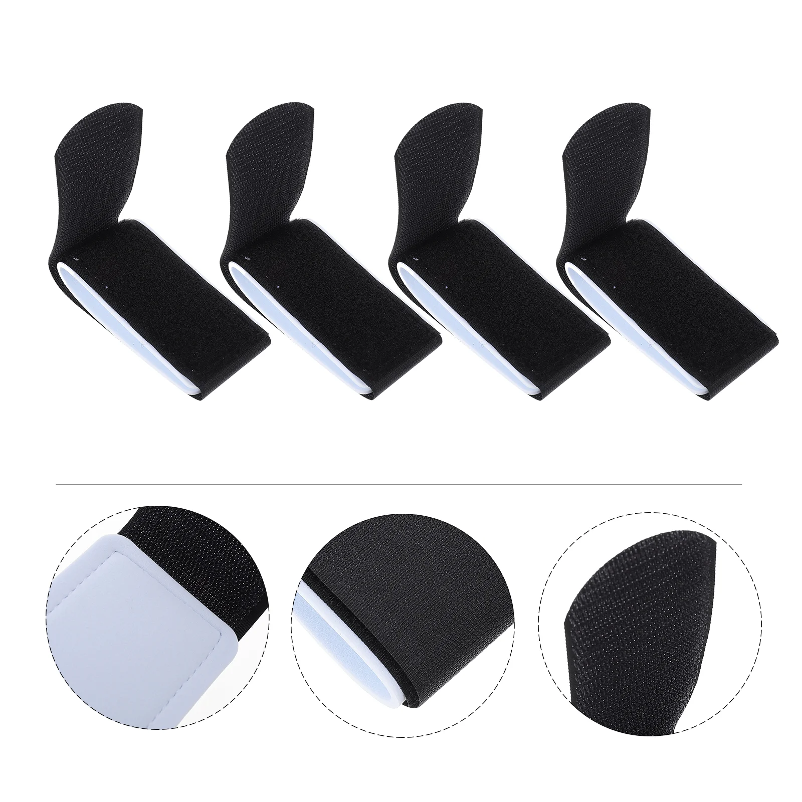 

4 Pcs Country Ski Strap Snowboard Straps Skis Belt Holder Goggles Black Miss Snowboards