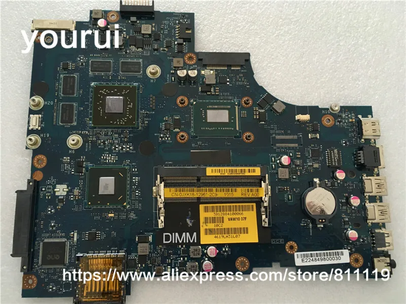 

CSRZSZ FOR Dell Inspiron Original 3721 5721 Motherboard VAW10 la-9105p JXK18 0JXK18 CN-0JXK18 With i5-3337U