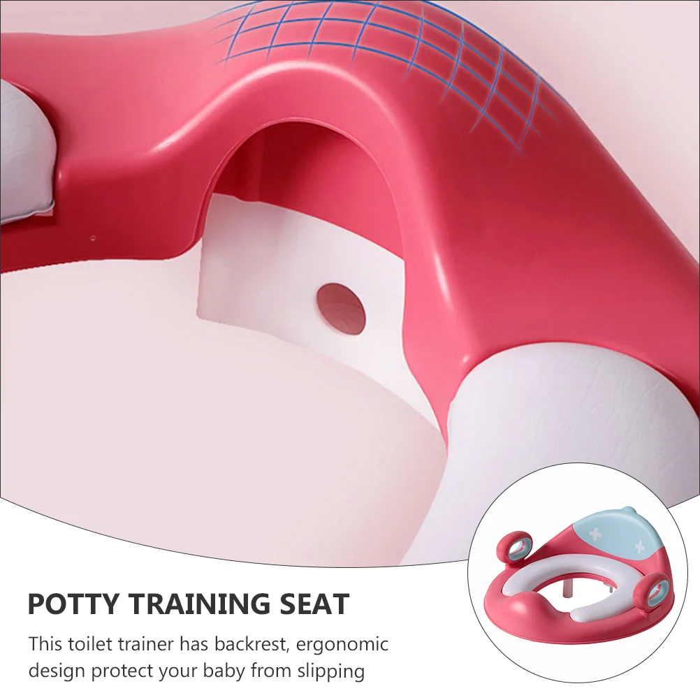

Children Toilet Seat Baby Potty Training Seat Removable Guard Ring With Safety Handles Anti-Splash Design For Toddlers