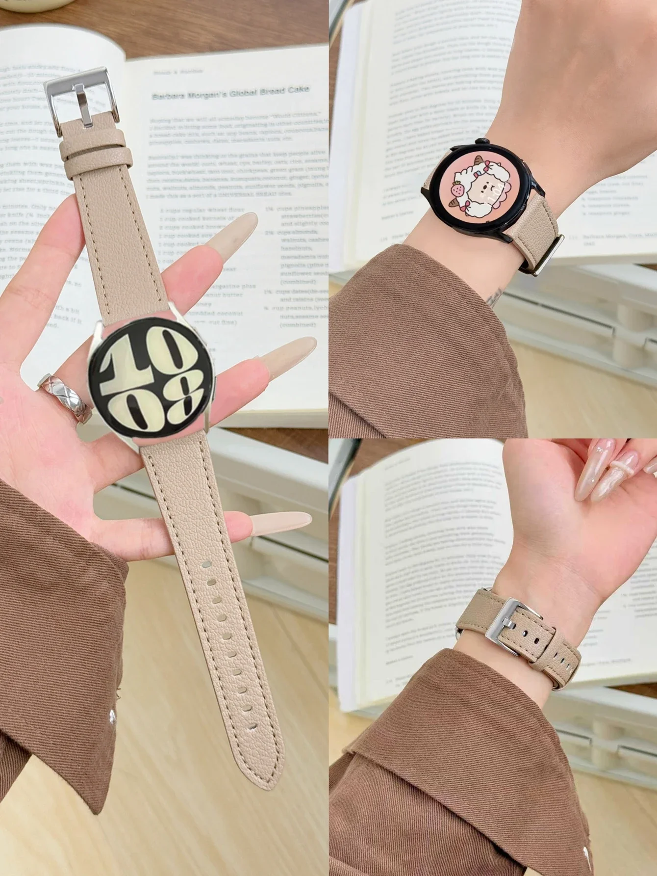 ممتاز 20 مللي متر 22 مللي متر خندق حزام لساعة سامسونج جالاكسي 7 FE 5 برو 4 6 الفرقة الكلاسيكية 44 مللي متر 40 مللي متر سوار كوريا حلقة جلدية