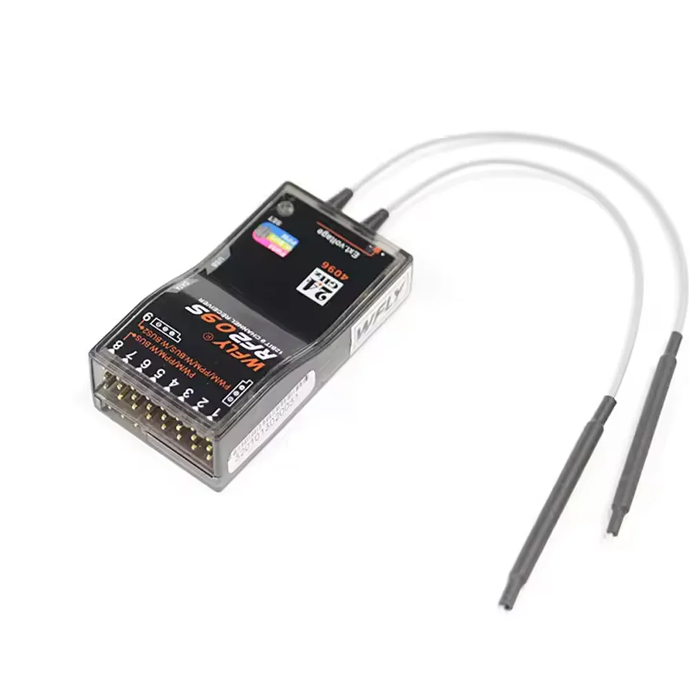 WFLY Series RF201S RF204W RF206S RF209S 2.4GHz Dual Antenna Receiver SBUS 4/6/9 Channel PPM For ET07 ET16 Radio Remote Control