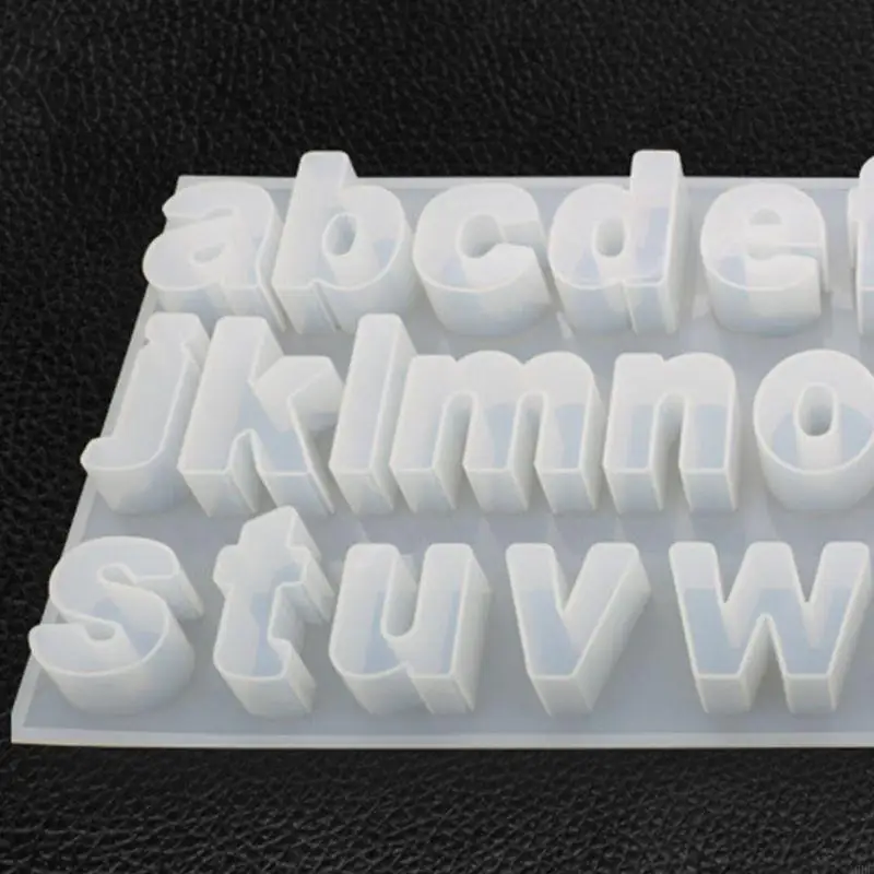 

A9BF Letter Resin Molds Silicone Casting Mold for DIY Keychains Craft Making