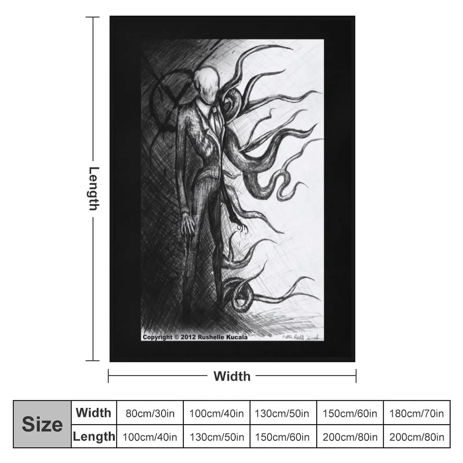 Slender Man Throw Blanket Blankets For Bed Retros sofa bed Blankets