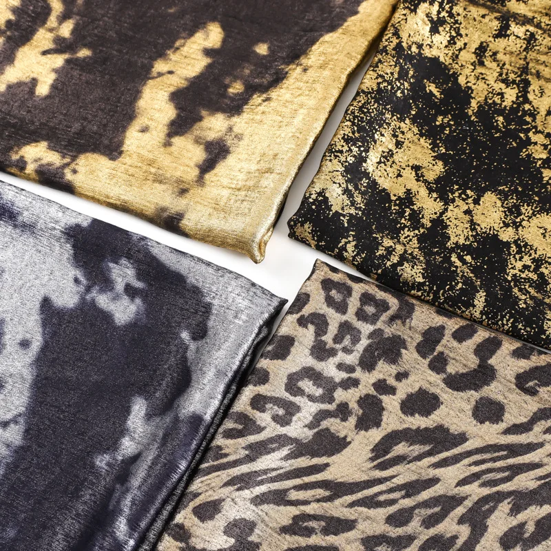 

Fashion Leopard Print Foil Fabric Yarn-Dyed Jacquard Fabric for Women's Clothing Stage Curtains Lining DIY Sewing Materials