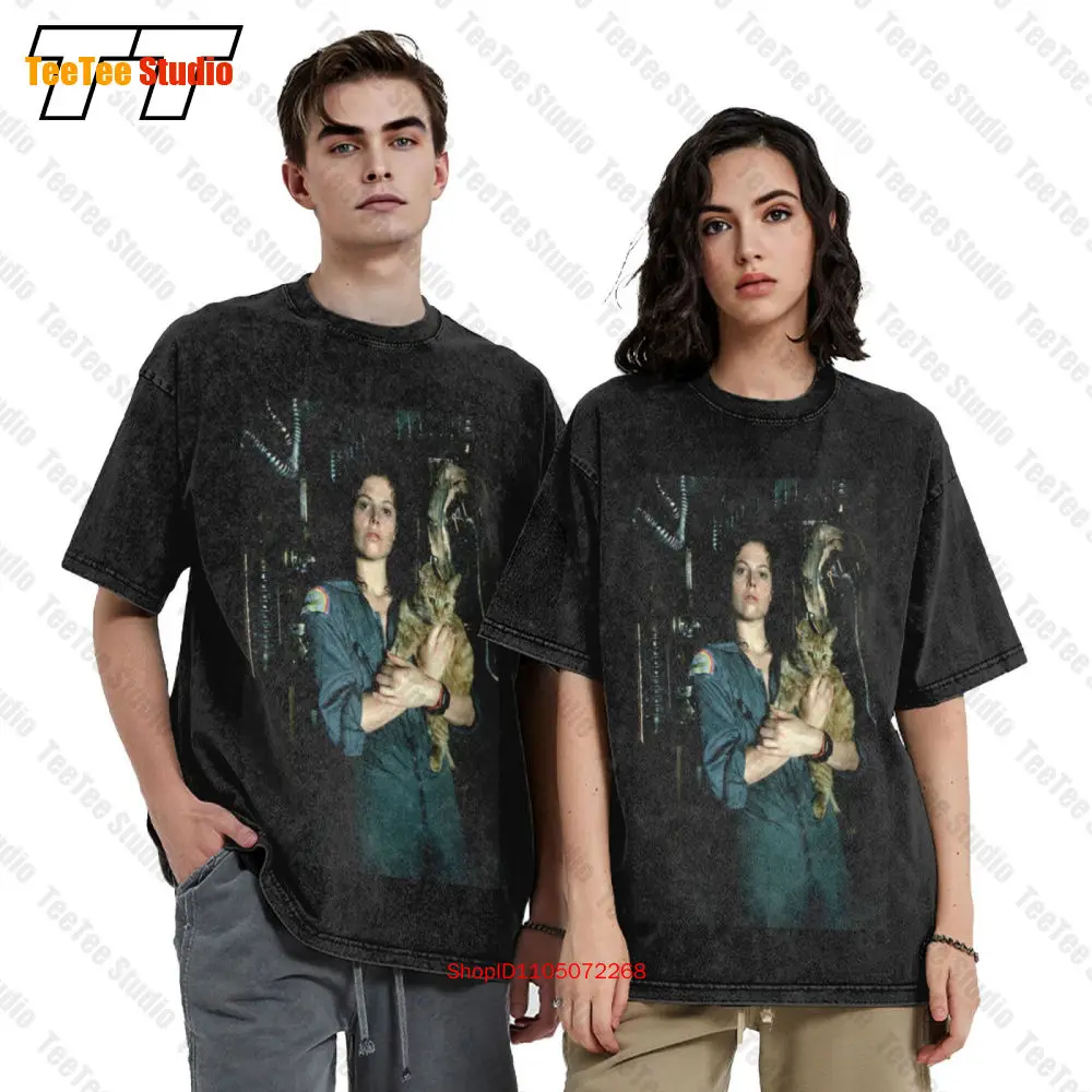 Alien Ellen Ripley Photo Vintage Oversized T-Shirt Y6ZO view 2