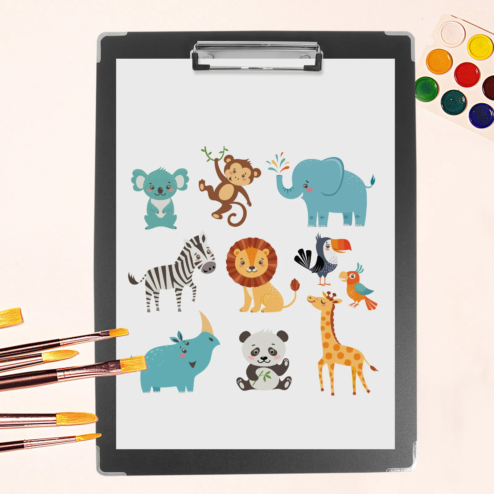 

2Pcs Sketch Board Clipboard Plastic Drawing Board with Heavy Duty Clip for Sketching Painting Drawing Practice Art School Travel
