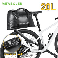 NEWBOLER Aeropack Aluminium Alloy Bicycle Luggage Carrier Passcode Lock Bike Bag Bikepacking For MTB And Gravel Bike Rack Shelf