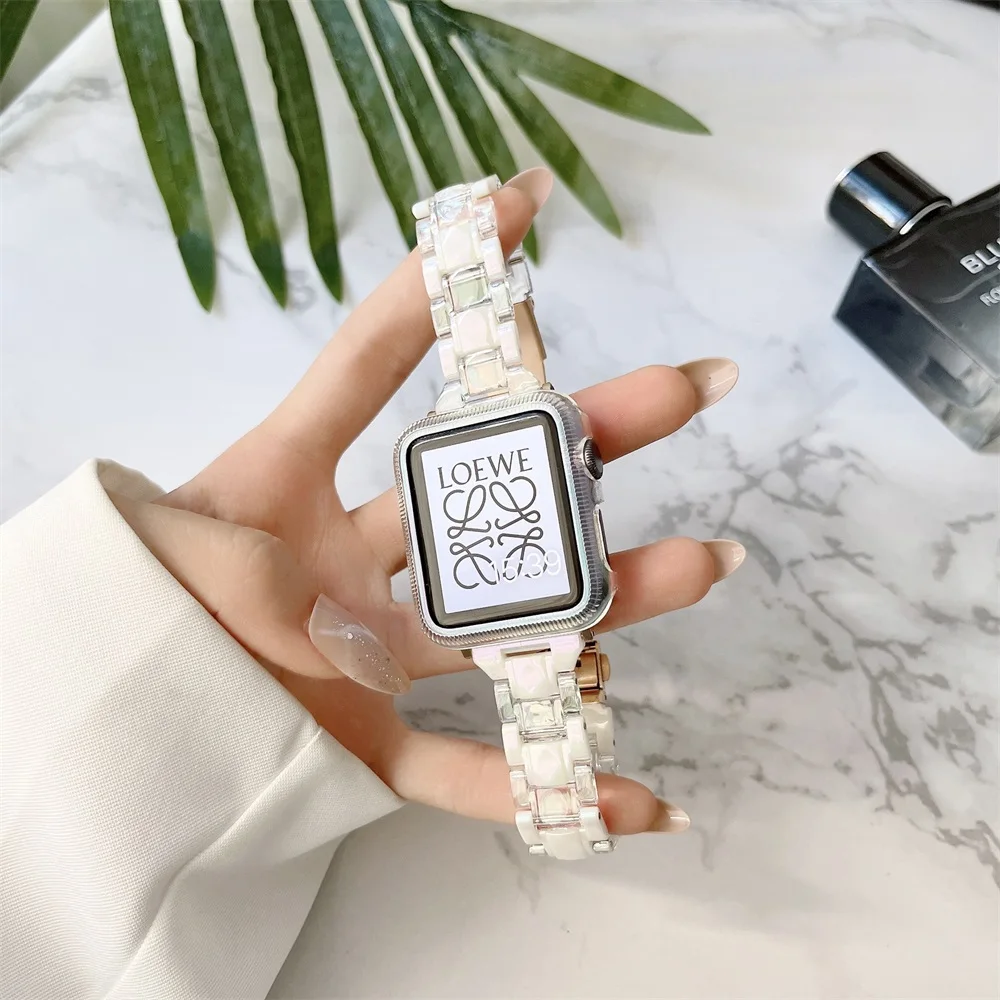 Apple watch용 럭셔리 스트랩, 울트라 49mm 밴드 시리즈 SE 8 7 6 5 4 3 45mm 41mm 38 40mm 42mm 44mm 슬림 팔찌 Iwatch 액세서리