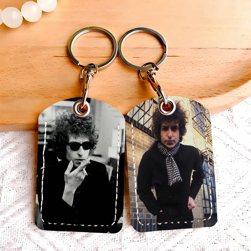 Singer B-Bob Dylan Card Holder With Keychain Executive Protection For Bank Credit Subway Bus Case