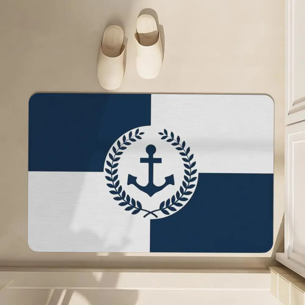 

Custom Boat Name Floor Mat Bathroom Soft Diatomaceous Mud FloorMat Bathroom Absorbent Mat,Bedroom Mat