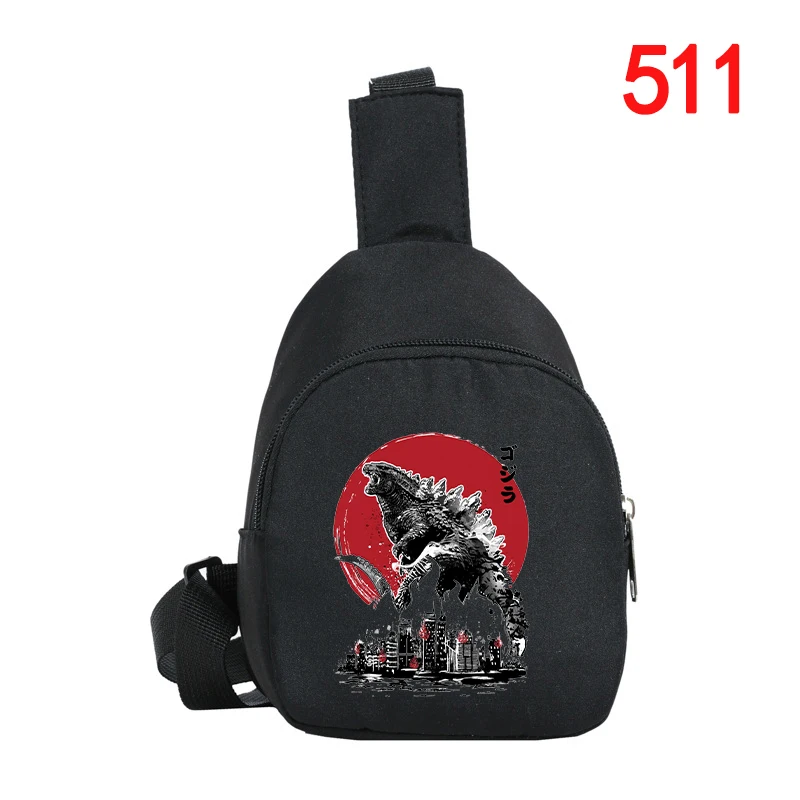 Godzillas Chest Pack teenager Anime Cartoon Shoulder Bag Student Mini Portable Crossbody fashion Coin Pouch Birthday Gift 2026 - view 5