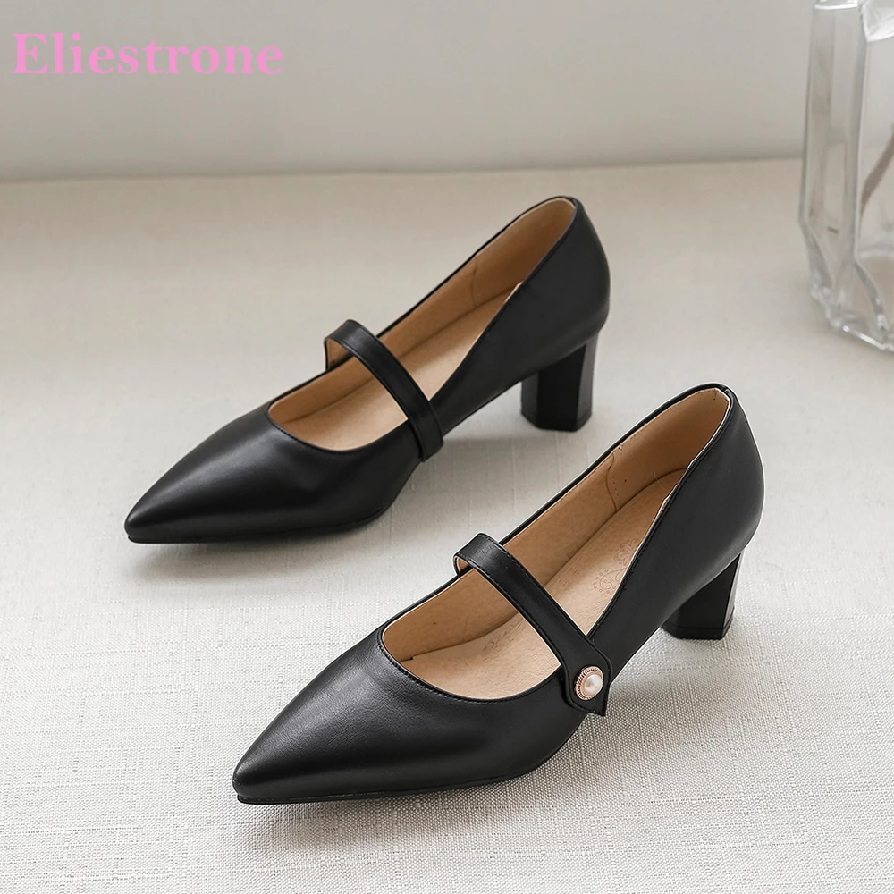 

2026 Spring New Fashion Apricot Black Women Pumps Pointed Toe High Heels Lady Dress Shoes Plus Big Small Size 10 30 43 46 48