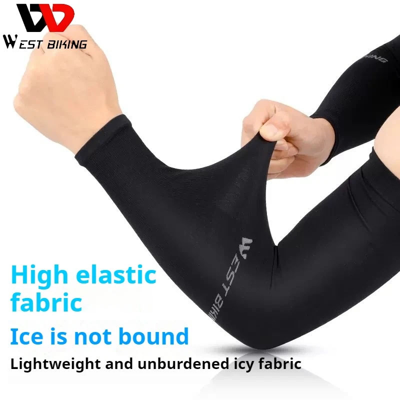 WEST BIKING Ice Silk Sports Sleeves for Bicycle, Outdoor, Travel, Sun Protection, UV Protection, Fitness, Sports, Quick Drying