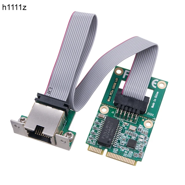 NOWA karta sieciowa Mini PCIE Gigabit Ethernet RTL8111H/RTL8111F Chip 10/100/1000Mbps Mini PCI Express do RJ45 COM Port Lan Card