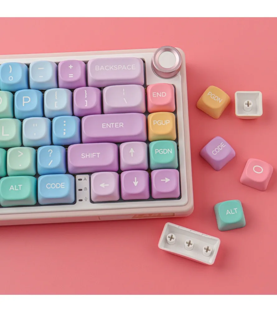 

Gummy fruit magnetic axis keycap 126 key PBT material MOA highly sublimation process Suitable for a variety of mechanical