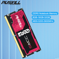 PUSKILL DDR5 Memoria Ram Notebook  32GB  16GB 8GB 5600MHz 5200MHz 4800MHz 1.1V 262-Pin for Laptop SODIMM Memory