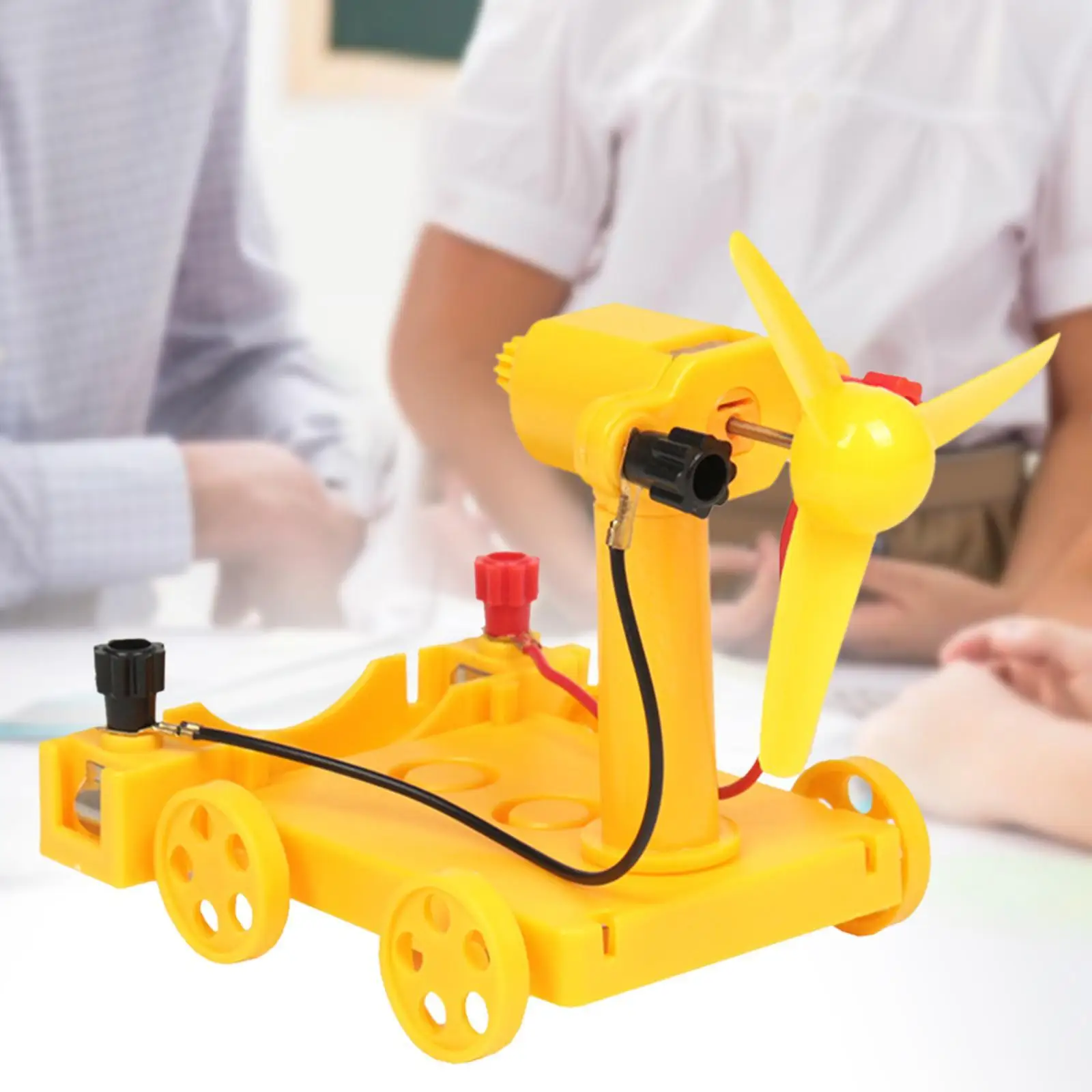 DIY Wind Power Car Model DIY Material Set Teaching Tool Educational Toy for Boys