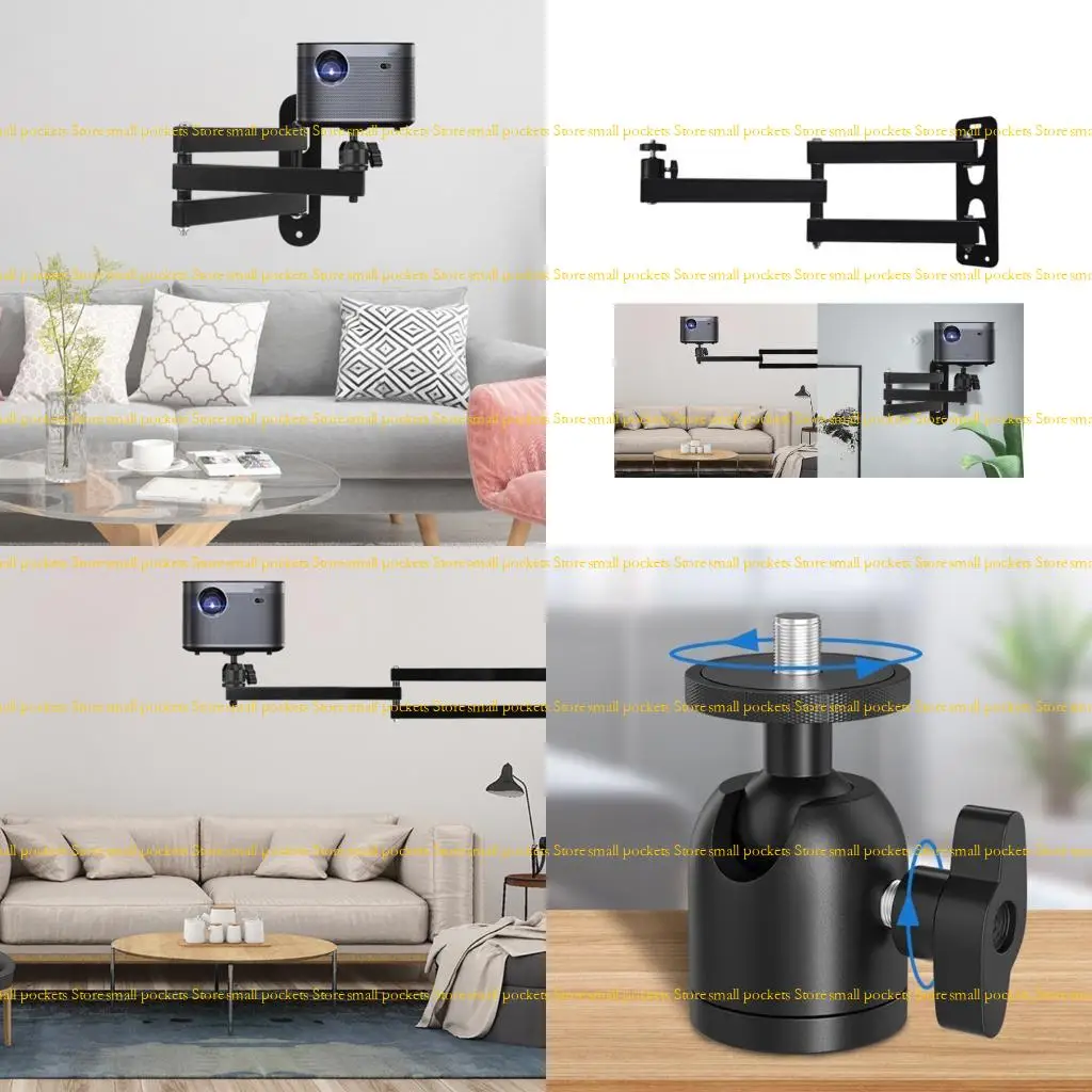 

R1WD Metal Projector Support Wall Mount Holder Stand Foldable for Camera Projector