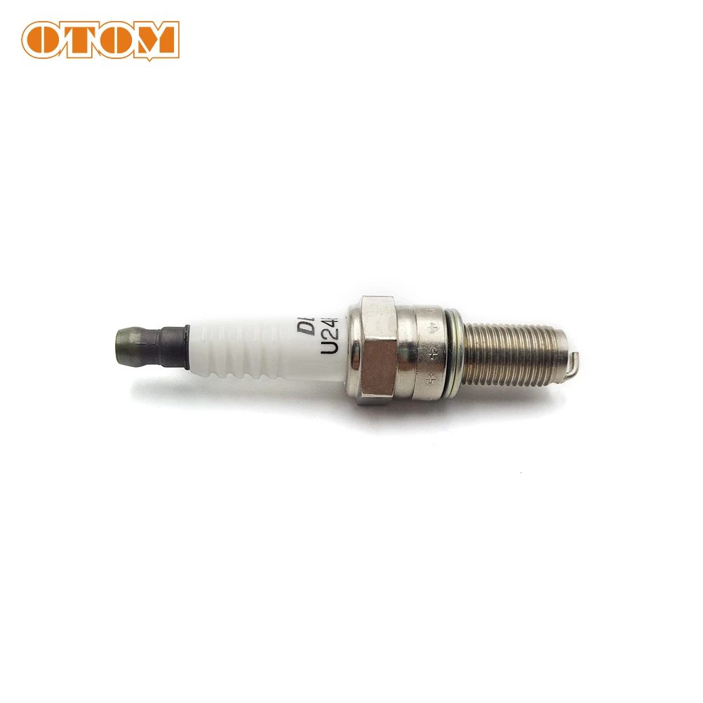 OTOM Motorcycle Parts Spark Plugs (Denso U24ESR-NB) For ZONGSHEN NC250 NB300 CBS300 Engine Accessories Pit Dirt Bike Off Road