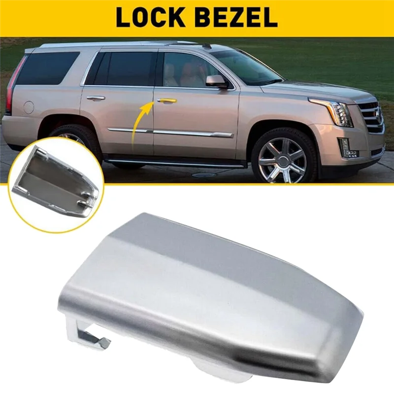 13596115 Door Handle Lock Cover Handle Lock Cylinder Cover for Cadillac Escalad 2015-2018