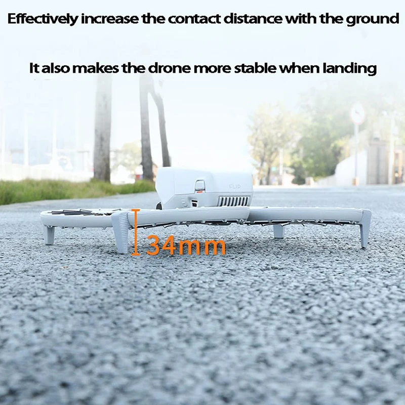 Landing Gear For DJI Flip Rear Bracket Height Increasing Tripod Legs Gimbal Protection Fixed Bracket Support Leg Drone Accessoy