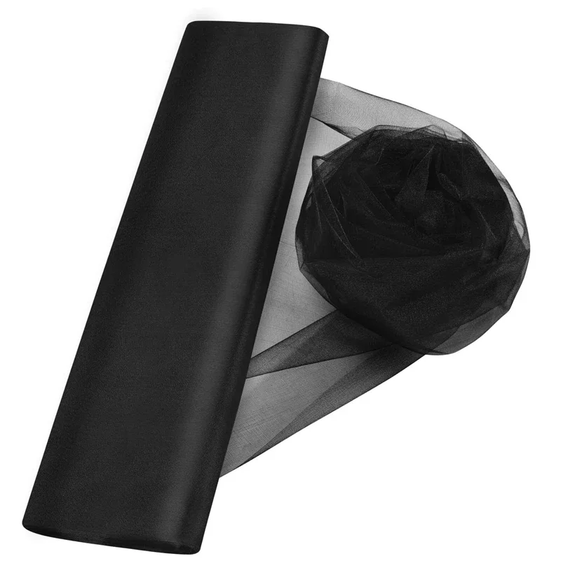 5/10M Organza Tule Stof Kristal Organza Roll, Pure Glanzende Stof Voor Bruiloftsfeest Decor Cadeauverpakking Diy Ambachten