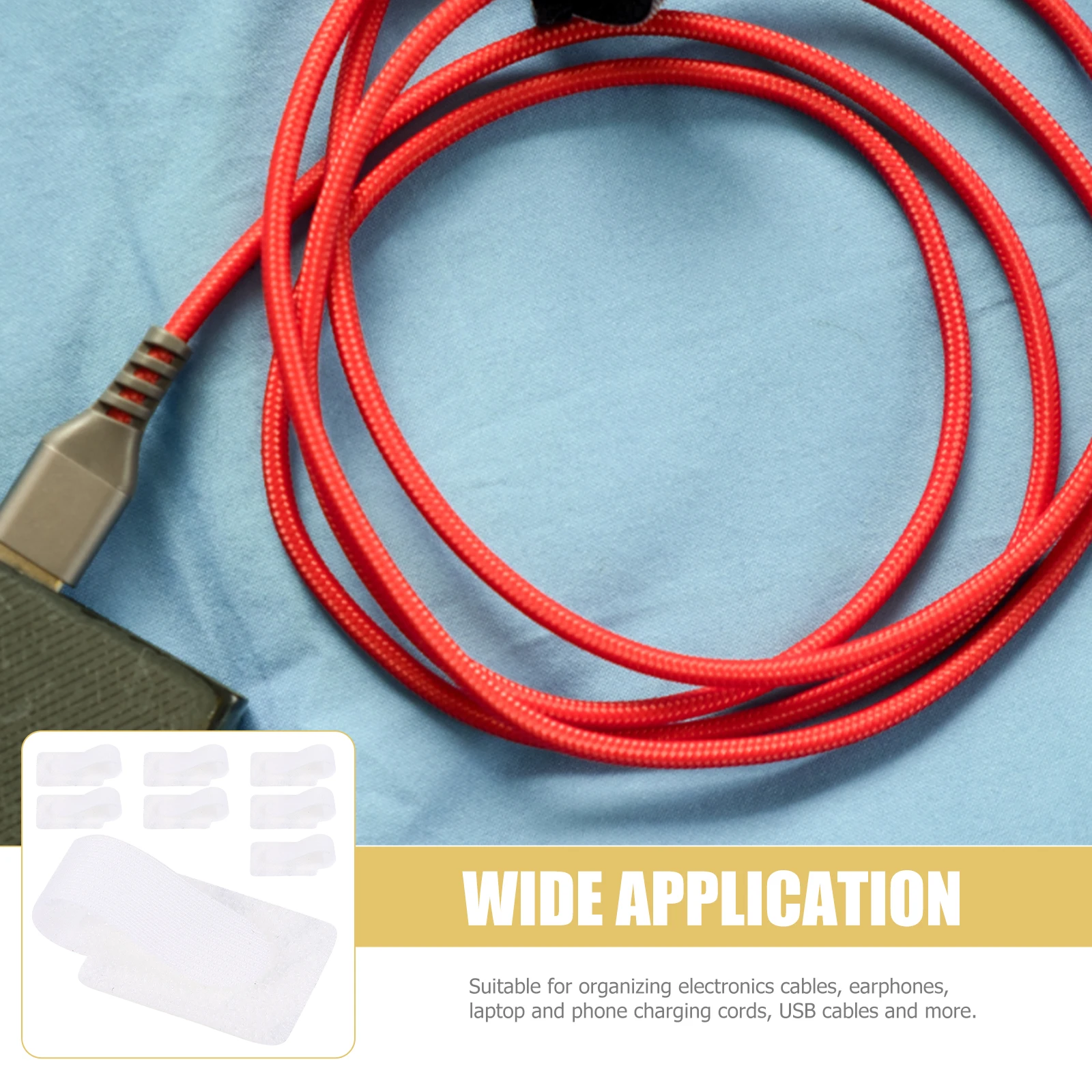 

50pcs Fastening Ties Adjustable Cable Straps Durable Wire Organizer For Electronics Usb Chargers Travel Cord Keeper Pocket Size