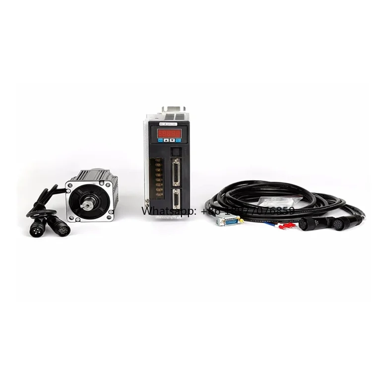 AASD 15A(v6.3.1 White Version) + 80ST-M02430 Single-Phase 750W Servo Motor Kit (Shielded Motor Cable) For Sim Racing