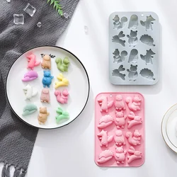 12-hole,squirrel,owl,fox,rabbit,bear,hedgehog,silicone Mold Fondant Cake Chocolate Mold Ice Cube Cake Mould Baking Accessories