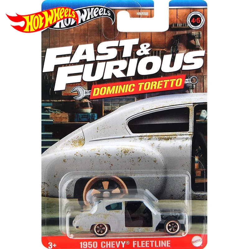 Original Hot Wheels Car 1950 Chevy Fleetline Fast & Furious Dominic Toretto Toys for  Boys 1/64 Diecast Voiture Collector Gift