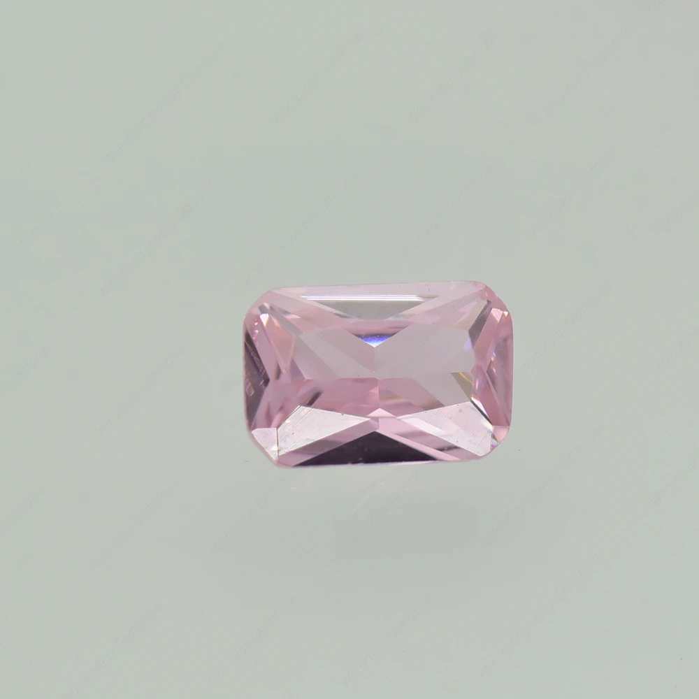 Lose kubische Zirkonia cz Stein rosa Farbe Oktan gle 4x6 ~ 13x18mm synthetische Edelsteine DIY für Schmuck DIY für Schmuck