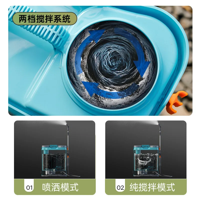 New Agricultural Electric Knapsack Sprayer 16L 20L with Water Level Line & Pesticide Mixing Function for Disinfection
