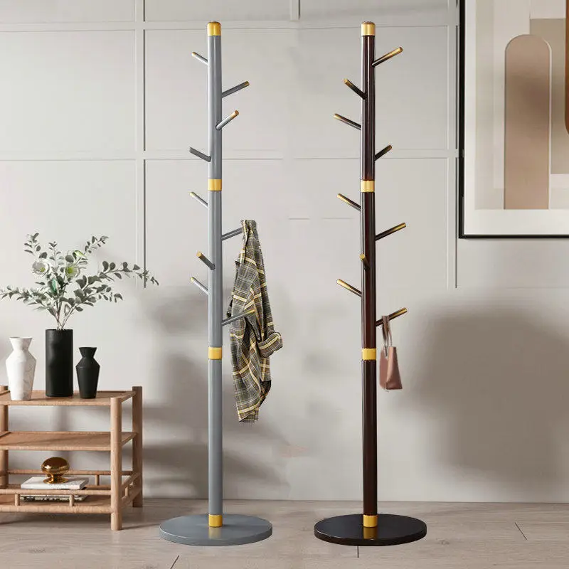 

Bedroom hanger floor room new Chinese solid wood simple modern Nordic coat rack hanger living room hanger