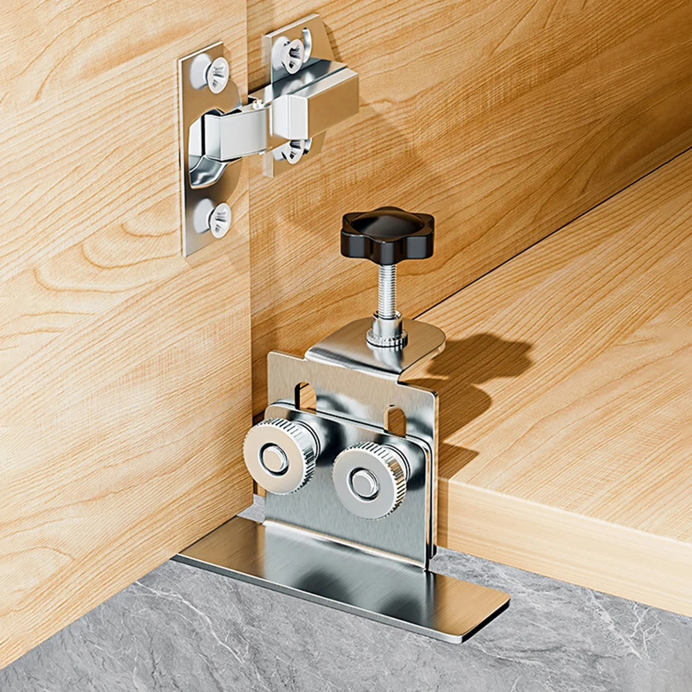 Quick-Install Cabinet Door Installation Tool Adjustables Cabinet Door Installation Positioner Hardware Jig for Door Handles/Pull