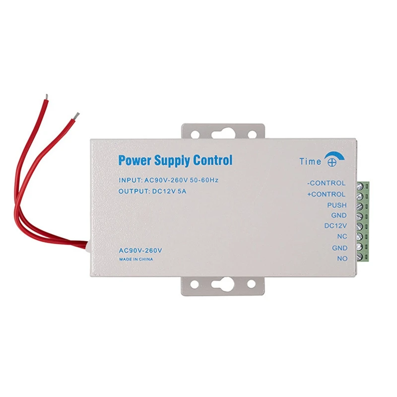 Sistema de Control de Acceso de puerta, adaptador de fuente de alimentación, interruptor, NEW-DC12V, 5A, CA 90-260V, para máquina de Control de acceso