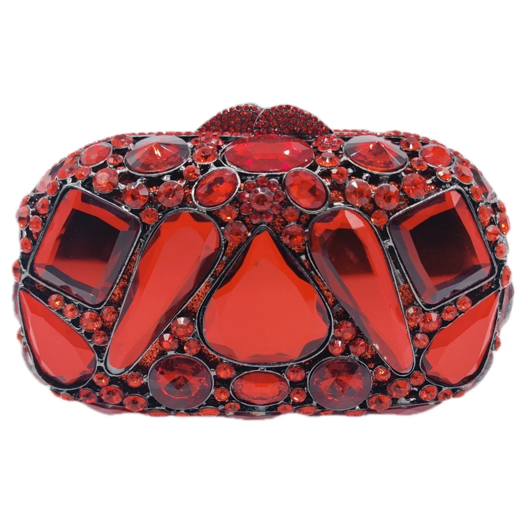 

Вечерняя сумка Стеклянный клатч с бриллиантами Вечерняя женская сумка Каменный клатч