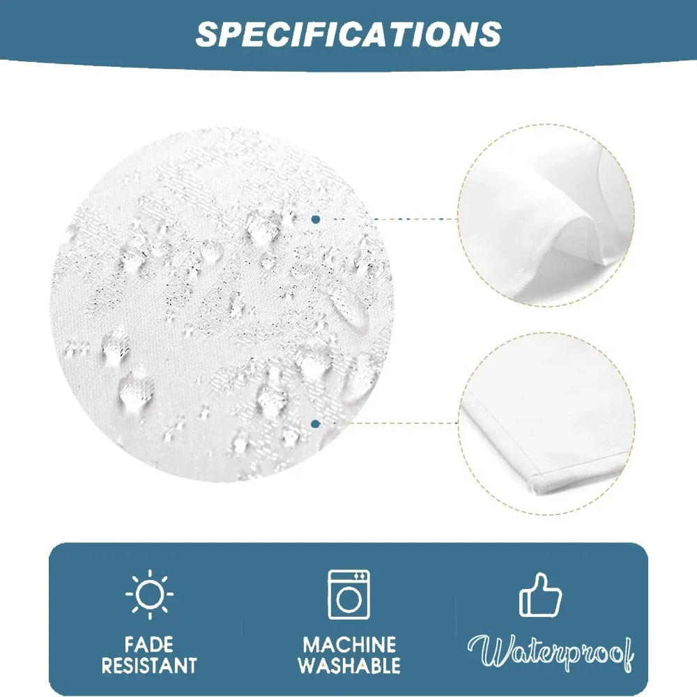 Butterfly Flower Mushroom Moon Watercolor Waterproof Polyester Tablecloths Table Party Decoration Dining TablesCover Manteles