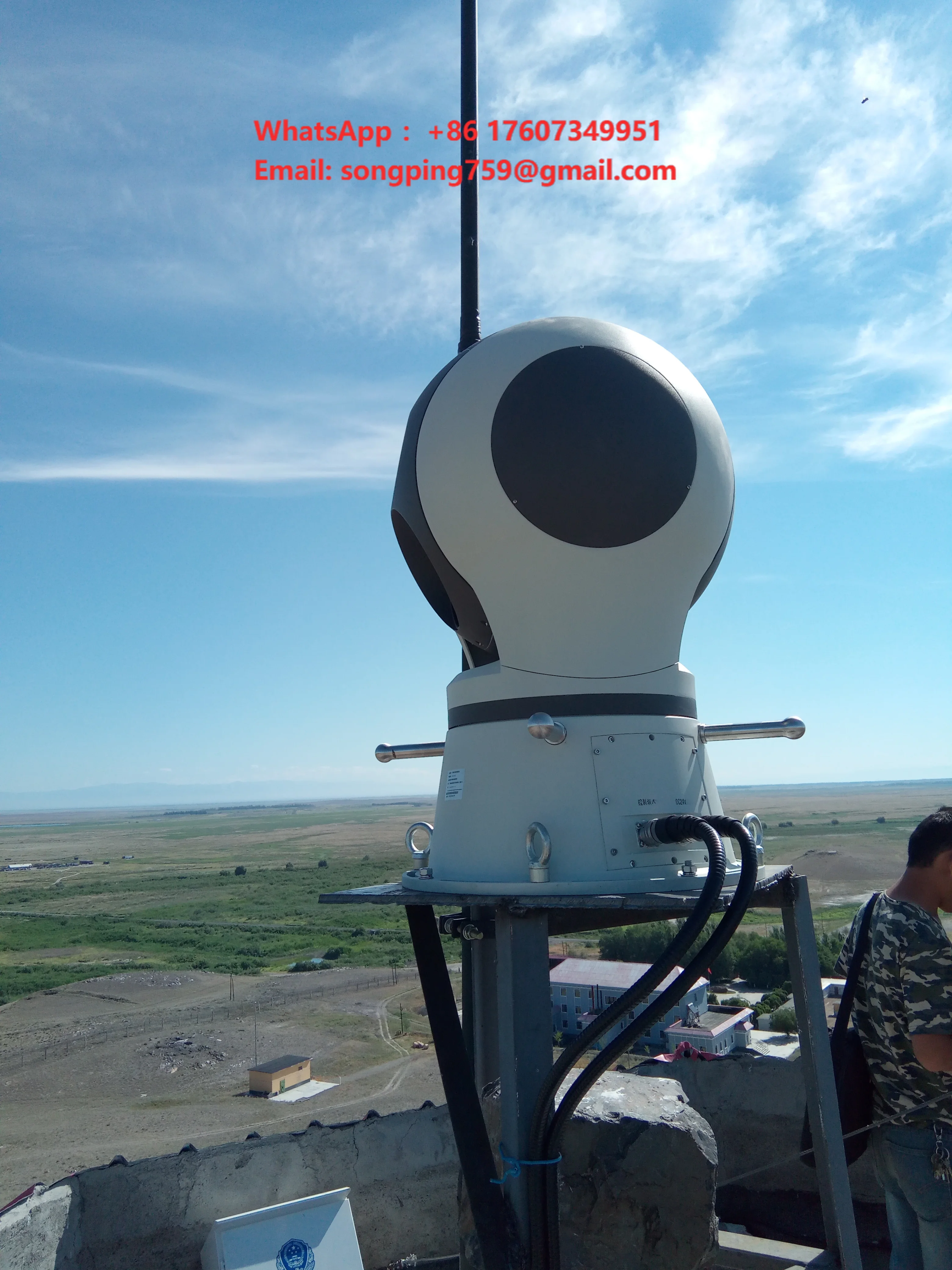 Heavy-duty High Speed Pan Tilt Turntable System for  Marine Long Range Thermal Caera Rotator