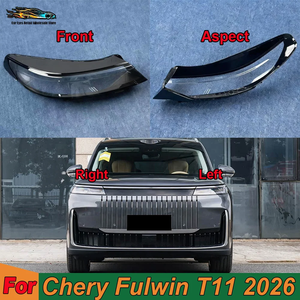 

Car Front Headlight cover For 2026 Chery Fulwin T11 Headlamps Cover Transparent Lampshade Case Headlights Shell Lens Plexiglass