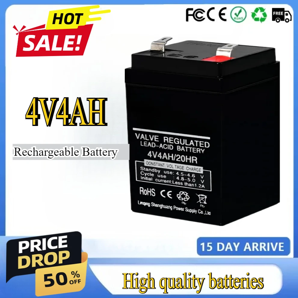 

4V4AH Rechargeable Battery for Children Toy Electronic Scale Lead-acid Accumulator 4v4ah