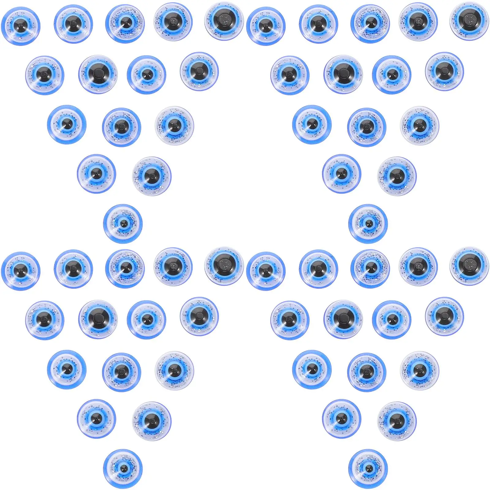 

100 Pcs Eye Patch Beads Blue Eyes Resin Jewelry Making Crafts DIY Gifts Charm Bracelet NecklaceDecoration