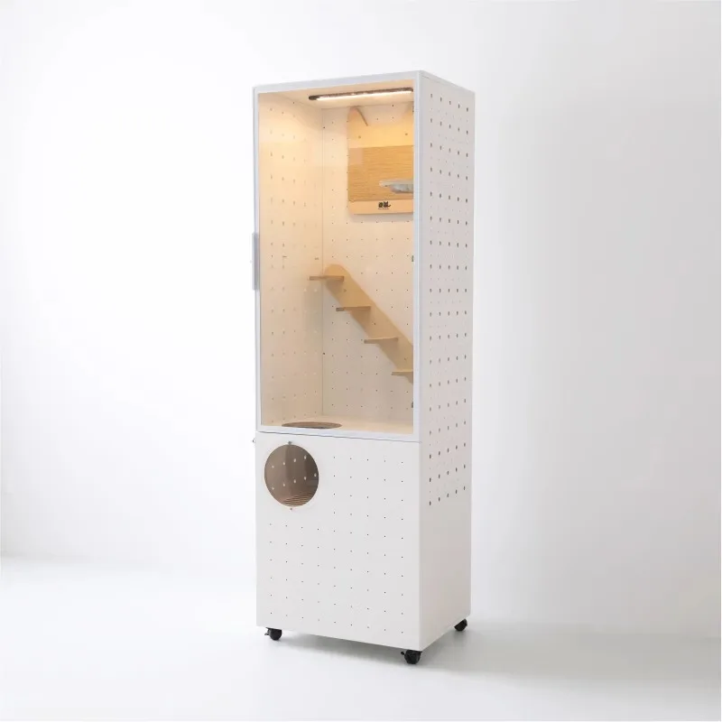 

Smart cat villa home drying function panoramic oversized luxury cat cabinet pet house