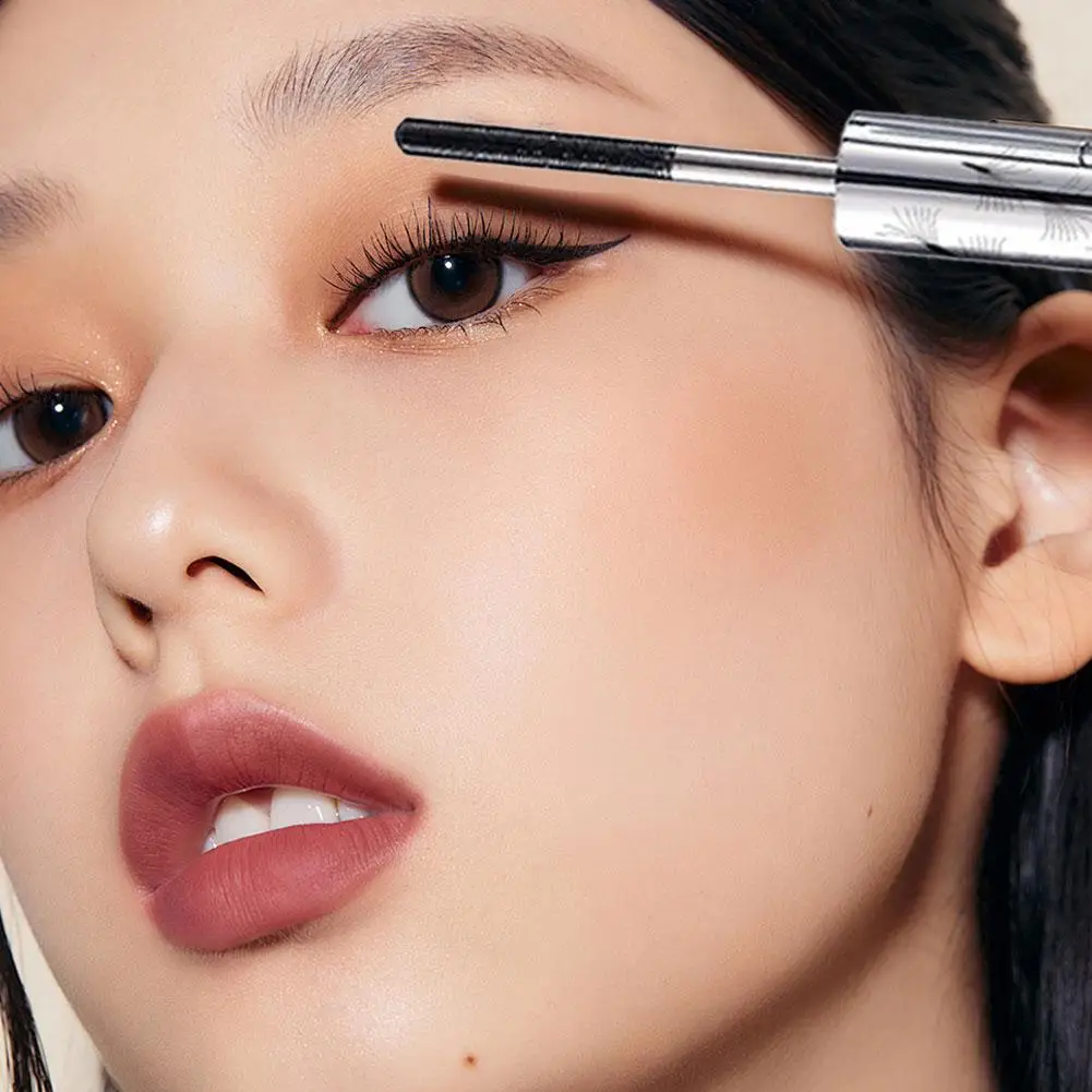 Mascara de maquillage mat en Fiber de soie, brosse Ultra-fine, allonge les cils secs noirs, imperméable, marron, bouclage rapide, U3S2, 1 pièce