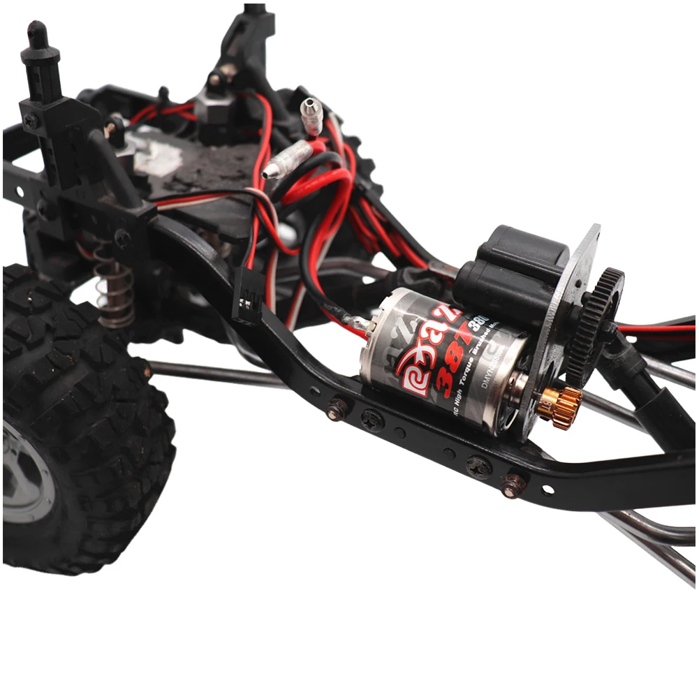 1 peça 28t 390 motor escovado dc motor elétrico escovado substituição de alto torque para 1:10 1:12 1:14 1:16 1:24 rc crawler modelo