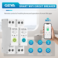 GEYA Tuya Wifi Smart Circuit Breaker Switch With Metering 63A 1P Time Timer Relay Switch Din Rail Remote control Smart Home