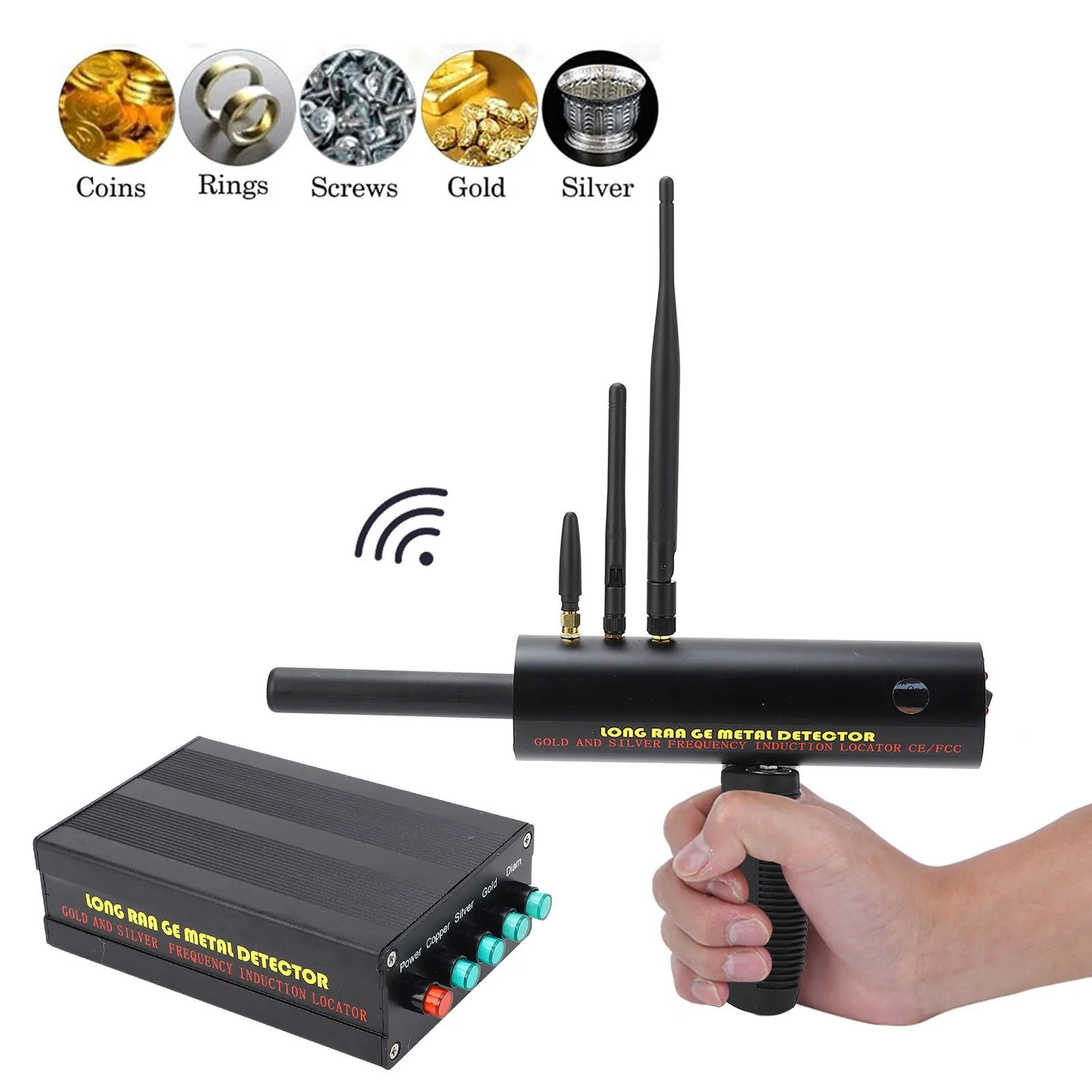 

Gold Detector Metal Detector High Accuracy 3 Antennas 1000m Range 20m Detecting Depth Professional Metal Scanner Metal Detector