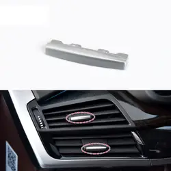AC Vent Tab Air Conditioning Outlet Clip Chrome Plated Fit for BMW X5 X6 F15 F16 Interior 64118253115 2013-2018